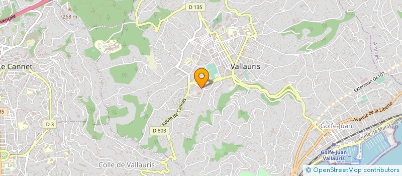 localisation de l'entreprise 3D RENOV à VALLAURIS
