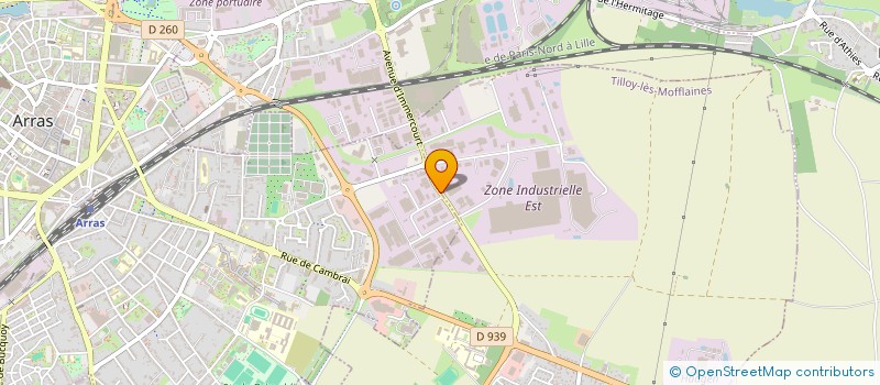 localisation de l'entreprise 3D SERVICES à ARRAS