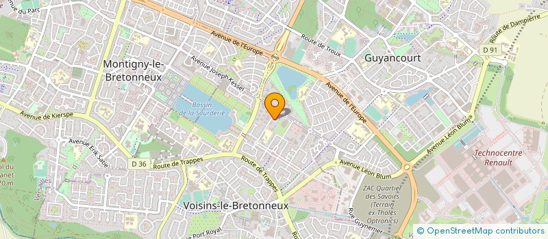 localisation de l'entreprise 3D SOLUTIONS à VOISINS-LE-BRETONNEUX