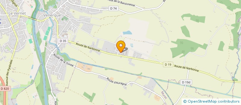 localisation de l'entreprise 3D TOITURES D OCCITANIE à VENERQUE