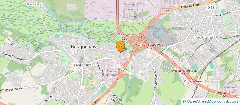 localisation de l'entreprise 3D TROISIEME AXE à BOUGUENAIS