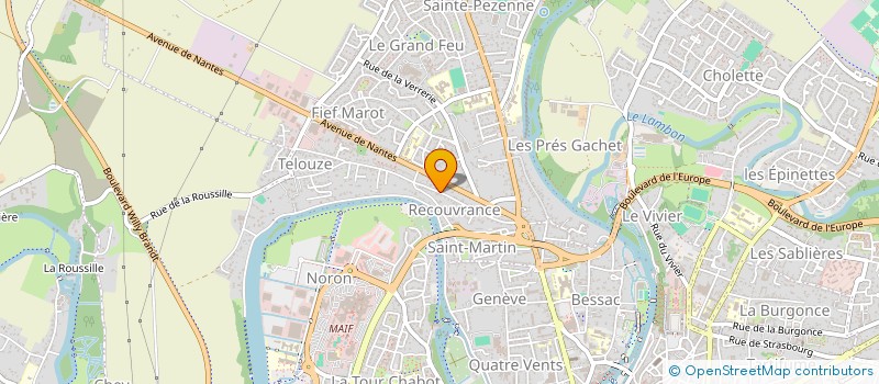 localisation de l'entreprise 3D2BIS  NIORT