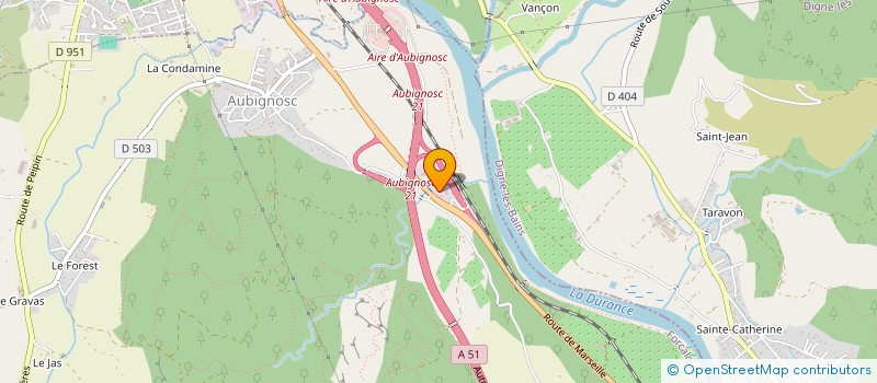 localisation de l'entreprise 3D2P à AUBIGNOSC