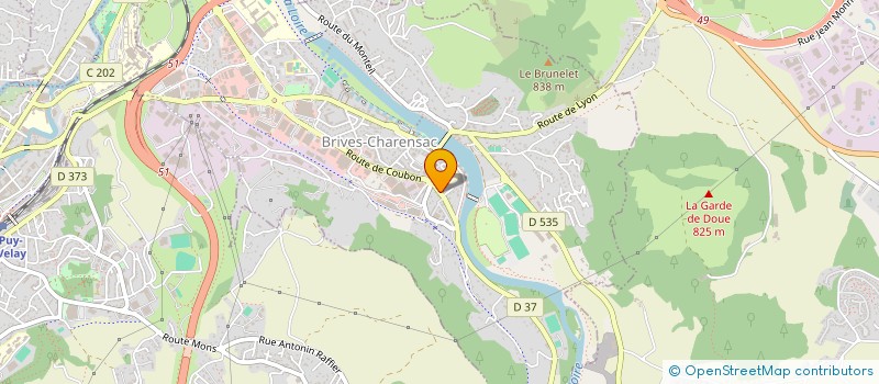 localisation de l'entreprise 3D43  BRIVES-CHARENSAC