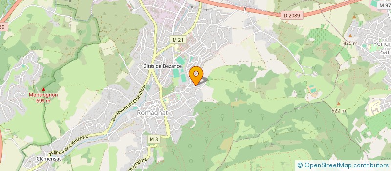 localisation de l'entreprise 3DAMET  ROMAGNAT