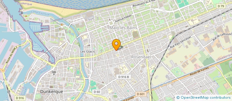 localisation de l'entreprise 3DB INVEST à DUNKERQUE