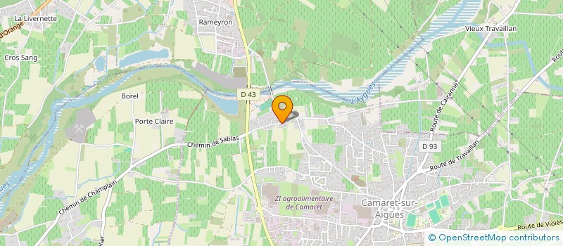 localisation de l'entreprise 3DEXPERT-ENVIRONNEMENT  CAMARET-SUR-AIGUES