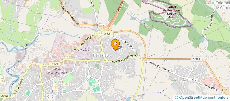 localisation de l'entreprise 3DFLOVI  DAVEZIEUX