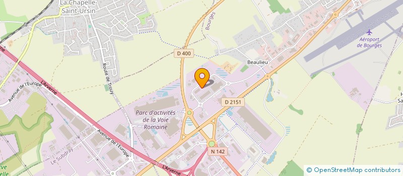 localisation de l'entreprise 3DH  BOURGES