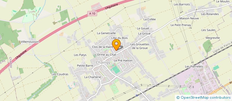 localisation de l'entreprise 3DL à CHAINGY