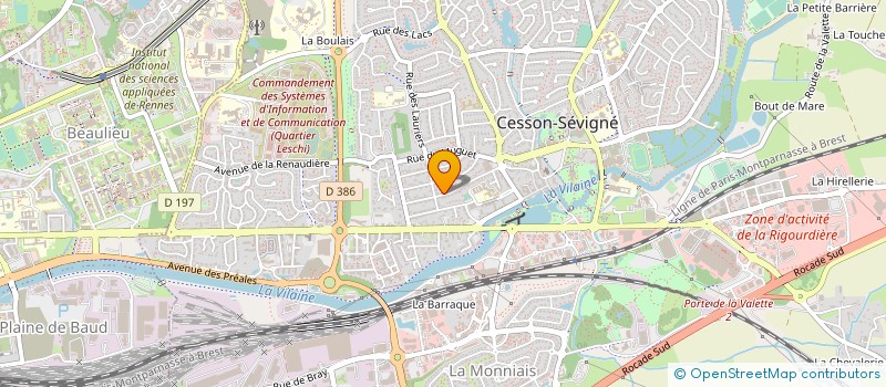 localisation de l'entreprise 3DMG à CESSON-SEVIGNE
