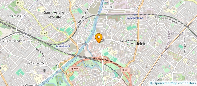 localisation de l'entreprise 3DO à LA MADELEINE
