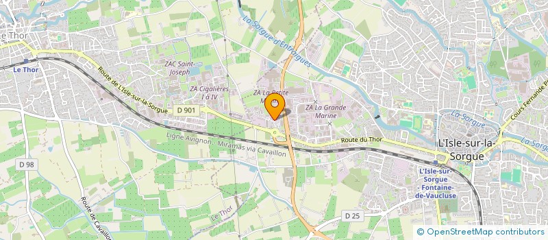 localisation de l'entreprise 3DPROJECT  L'ISLE-SUR-LA-SORGUE