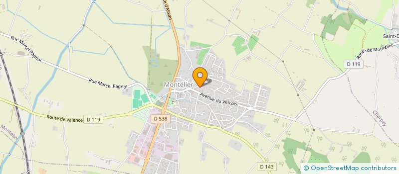 localisation de l'entreprise 3DR à MONTELIER