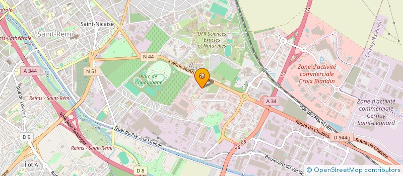 localisation de l'entreprise 3DTV SOLUTIONS à REIMS