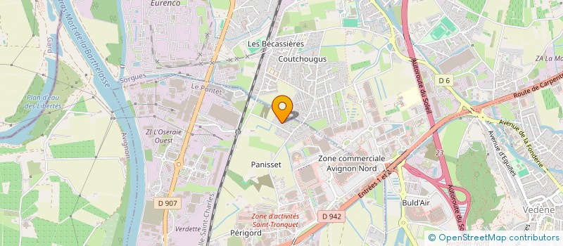 localisation de l'entreprise 3E  LE PONTET