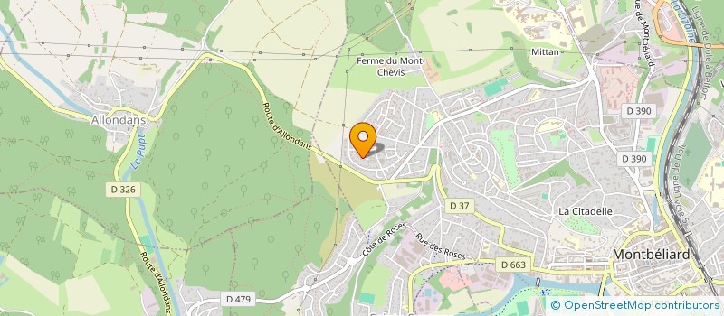 localisation de l'entreprise 3E à MONTBELIARD