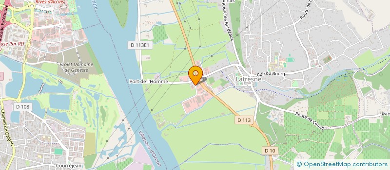 localisation de l'entreprise 3E  LATRESNE