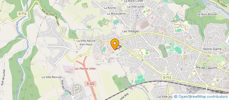 localisation de l'entreprise 3E-H2 à SAINT-BRIEUC