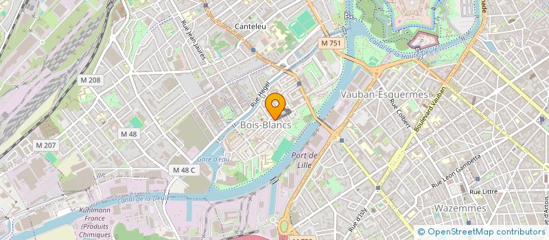 localisation de l'entreprise 3E MONDE à LILLE
