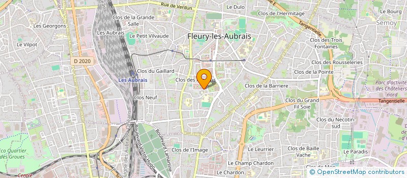 localisation de l'entreprise 3EB-IMMO  FLEURY-LES-AUBRAIS