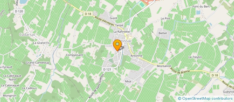 localisation de l'entreprise 3EME MI-TEMPS  GENISSAC