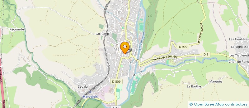 localisation de l'entreprise 3EME MONDE à MARVEJOLS