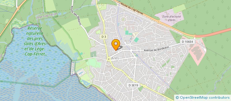 localisation de l'entreprise 3EPAD  ARES