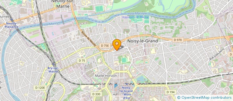localisation de l'entreprise 3F  NOISY-LE-GRAND