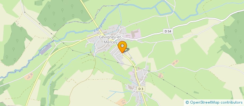 localisation de l'entreprise 3F  GEVIGNEY-ET-MERCEY