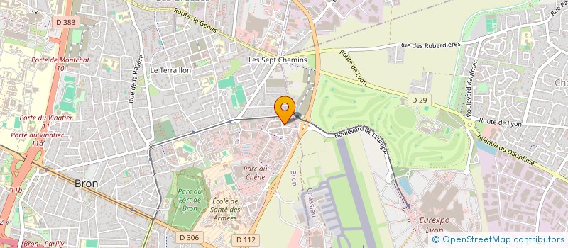 localisation de l'entreprise 3F  BRON