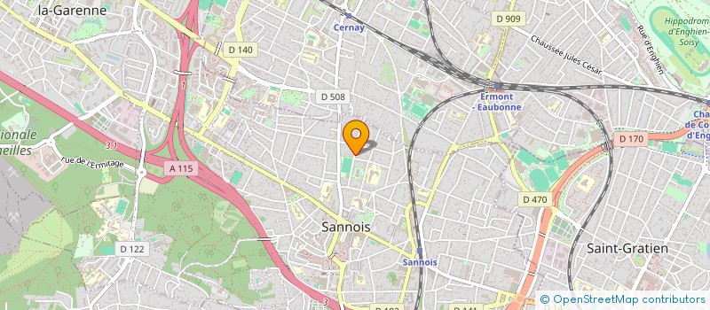 localisation de l'entreprise 3F BAT  SANNOIS