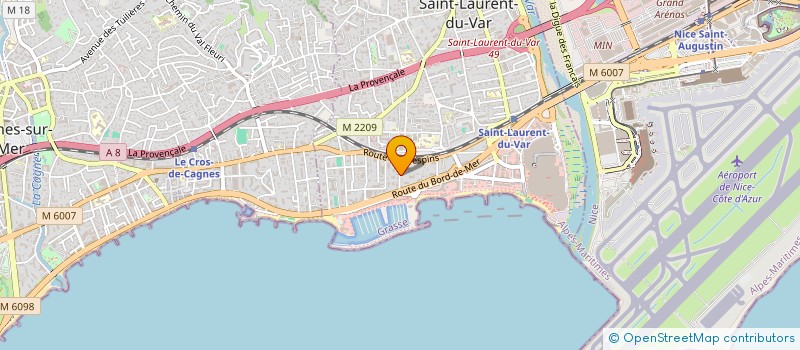 localisation de l'entreprise 3F IMMO à SAINT-LAURENT-DU-VAR