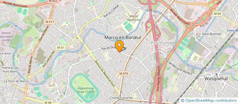 localisation de l'entreprise 3F PARTNERS à MARCQ-EN-BARŒUL