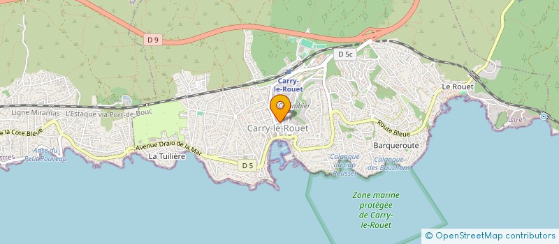 localisation de l'entreprise 3F1C  CARRY-LE-ROUET