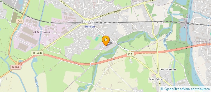 localisation de l'entreprise 3FB  BONSON