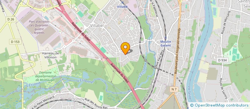 localisation de l'entreprise 3FD  VILLABE