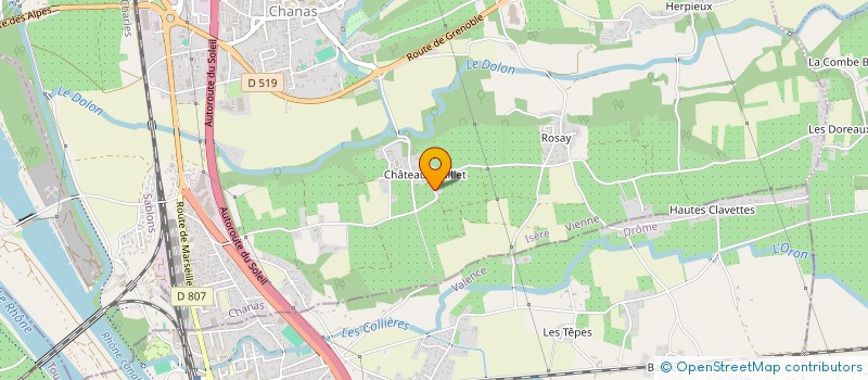 localisation de l'entreprise 3FL  CHANAS