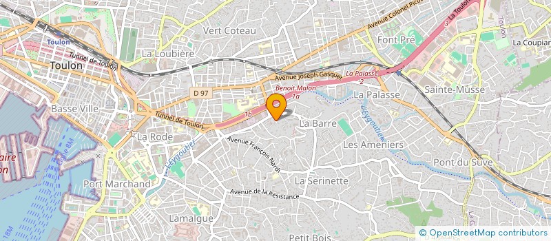 localisation de l'entreprise 3FL  TOULON