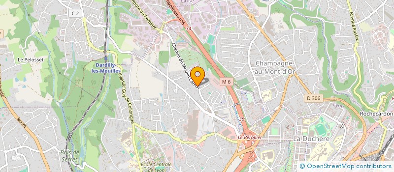 localisation de l'entreprise 3FLJ AUDIT  ECULLY