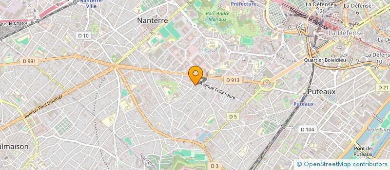 localisation de l'entreprise 3FONTIUM  NANTERRE