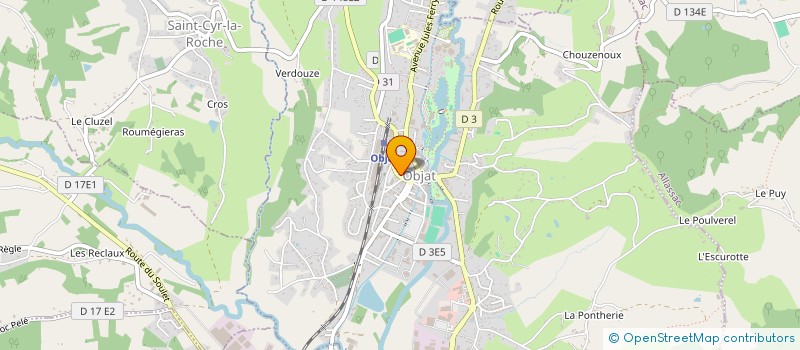 localisation de l'entreprise 3G  OBJAT