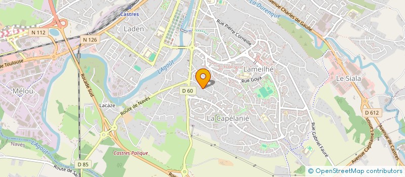 localisation de l'entreprise 3G  CASTRES