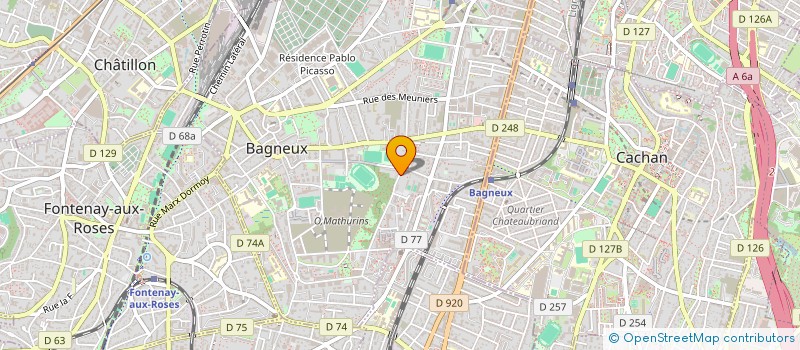 localisation de l'entreprise 3G AU 7 à BAGNEUX