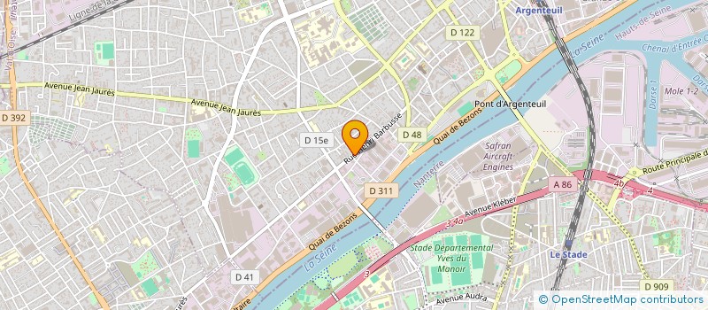 localisation de l'entreprise 3G . COM à ARGENTEUIL