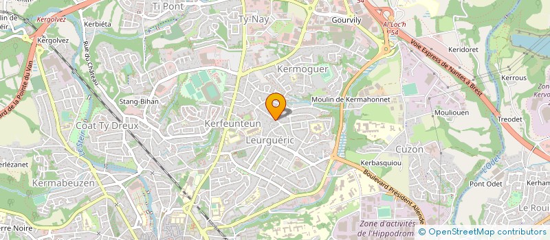 localisation de l'entreprise 3G COMM  QUIMPER