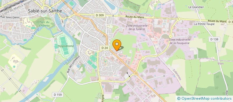 localisation de l'entreprise 3G INNOV  SABLE-SUR-SARTHE