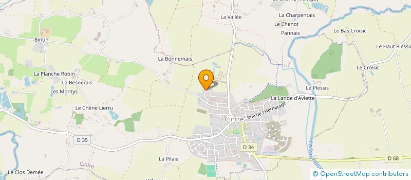 localisation de l'entreprise 3G INVEST  CINTRE