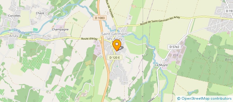 localisation de l'entreprise 3G LES ARPENTS VERTS 2023  HAUTEROCHE