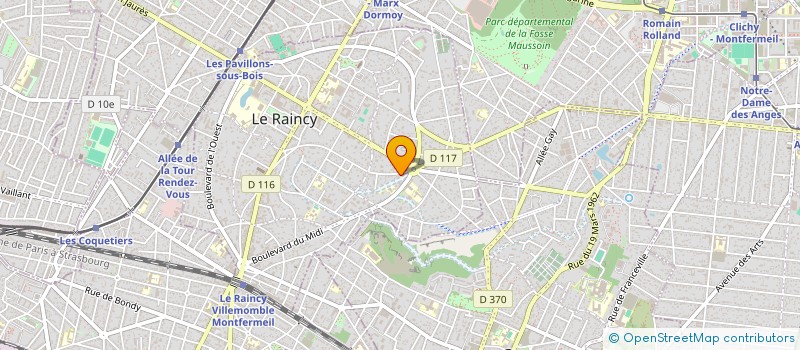 localisation de l'entreprise 3G TECHS à LE RAINCY